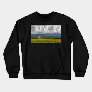 Lightning Over Canola Crewneck Sweatshirt